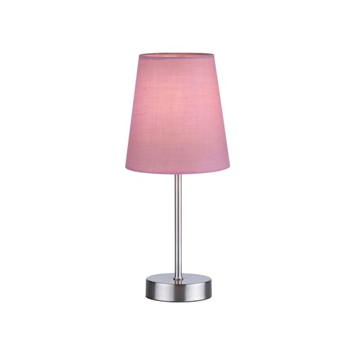 Tischleuchte rosa stoffschirm - tischleuchte,