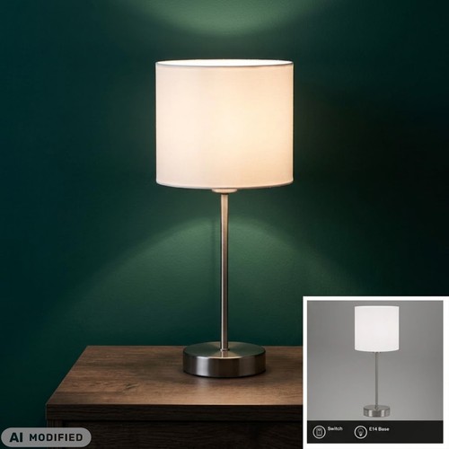 Tischlampe fabric weiß 25 - tischlampe, fabric,