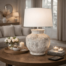 Tischleuchte Tischlampe Zement