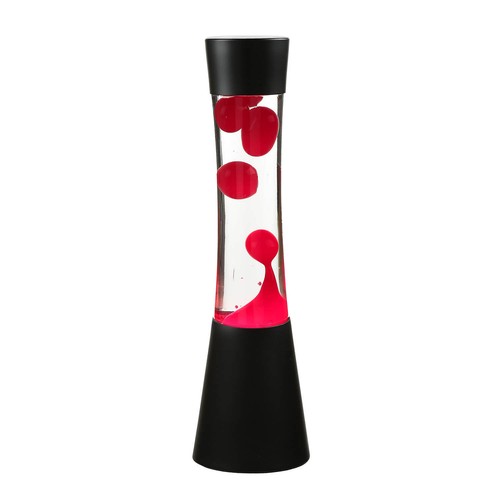 Lavalampe retro schwarz rot - retro,