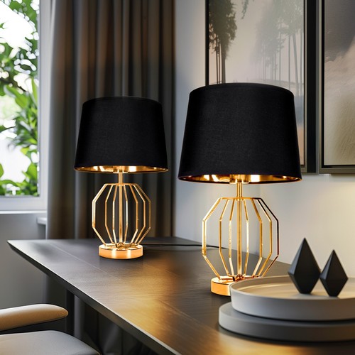 Tischlampen 2er set schwarz - tischlampen,