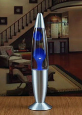 Lavalampe - BLAU - Retro -